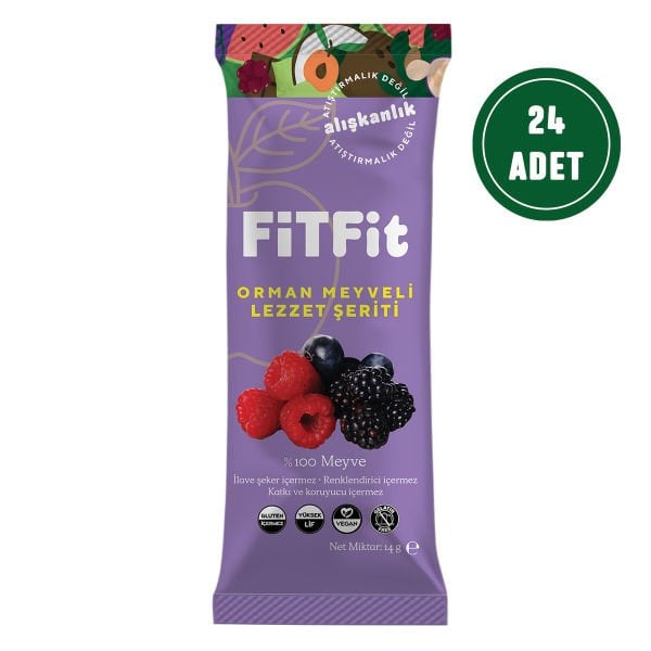 FitFit Forest Fruit Fruit Roll Gluten-free and Natural Fruit Snack 20GR X 20 PIECES