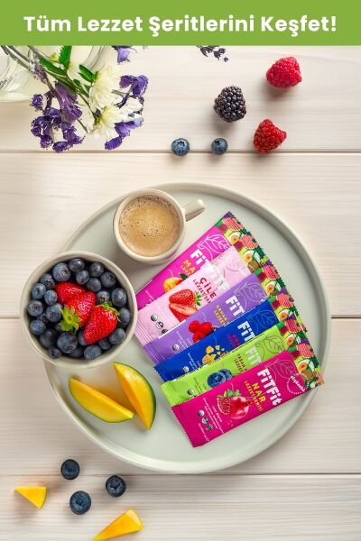 FitFit Orman Meyveli Pestil Glutensiz ve Doğal Meyve Atıştırmalığı 14GR X 6 ADET