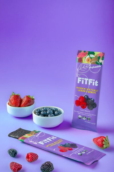FitFit Orman Meyveli Pestil Glutensiz ve Doğal Meyve Atıştırmalığı 14GR X 6 ADET