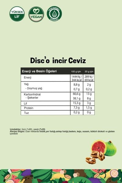 FiTFit Disc’o Mix Paket Meyve Diski 3’lü | Doğal, Rafine Şekersiz ve Katkısız Atıştırmalık 20 gr x 3