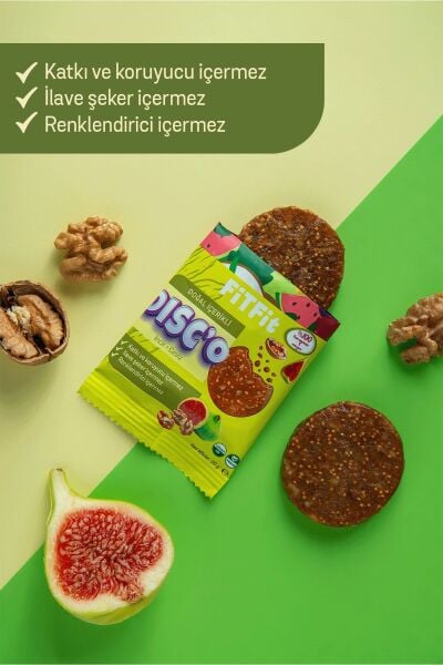 FiTFit Disc’o Mix Paket Meyve Diski 3’lü | Doğal, Rafine Şekersiz ve Katkısız Atıştırmalık 20 gr x 3
